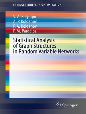 cover image of Statistical Analysis of Graph Structures in Random Variable Networks